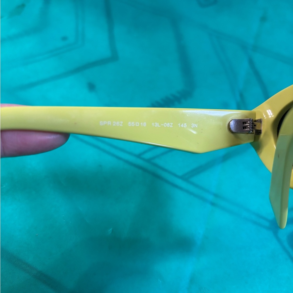 Prada Women's Sunglasses in Vibrant Yellow - Picture 8 of 9